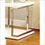 Table de bout contemporaine blanche avec structure chromée, laque ultrabrillante Tablette ouverte pour le salon