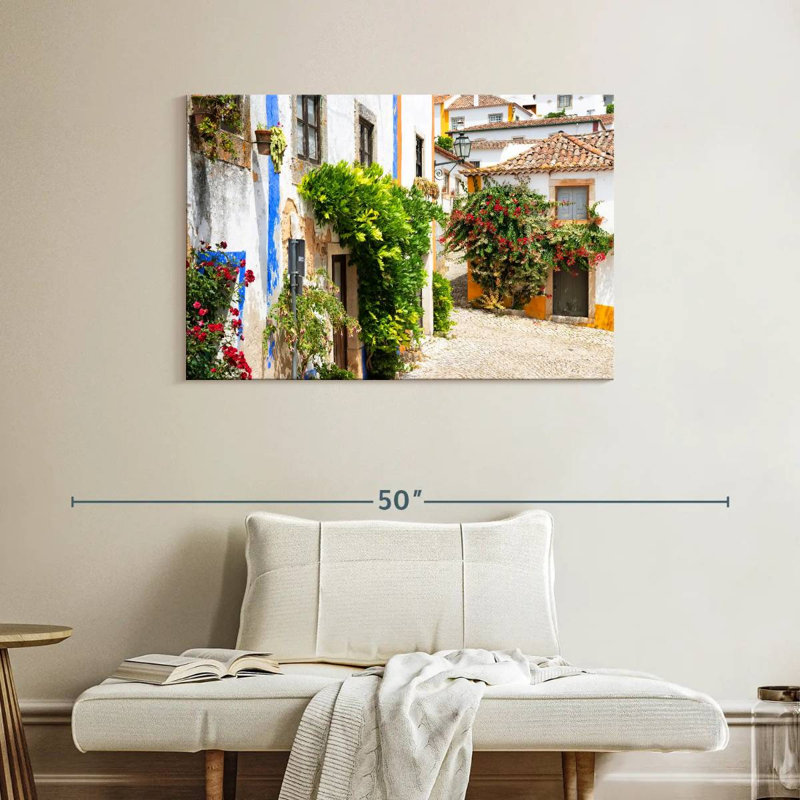 Lilie, vieille ville d'Obidos, H 26 po x l 39 po