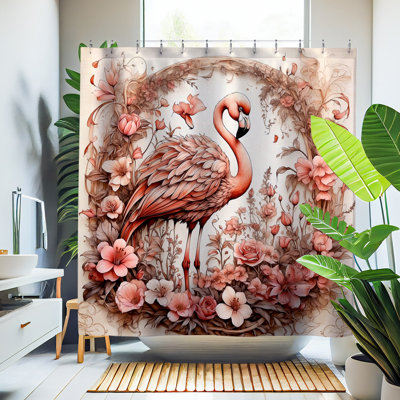 Rideau de douche Slami Flamingo