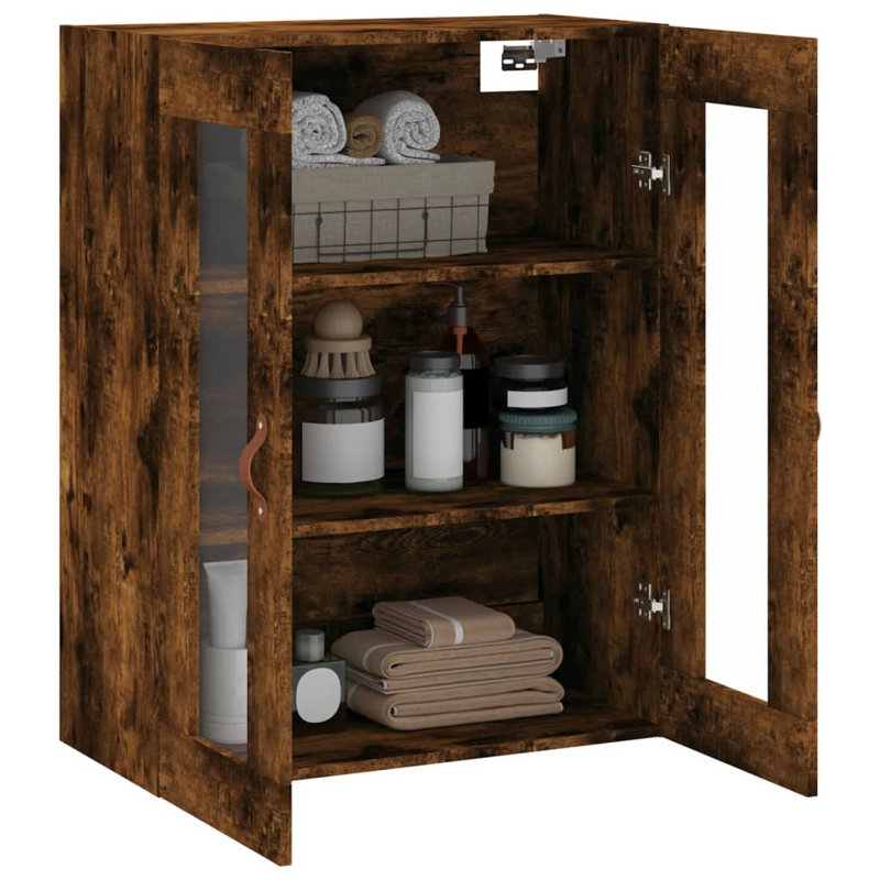 Merik Bathroom Cabinet, Smoked Oak