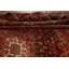 Tapis géométrique rouge rétro 10 x 13