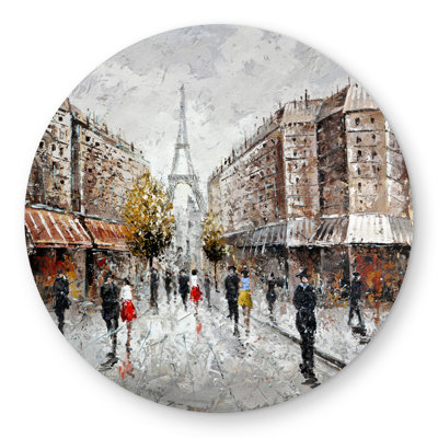 Paris Busy Street Rug - Romantic Outdoor Bedroom Decor