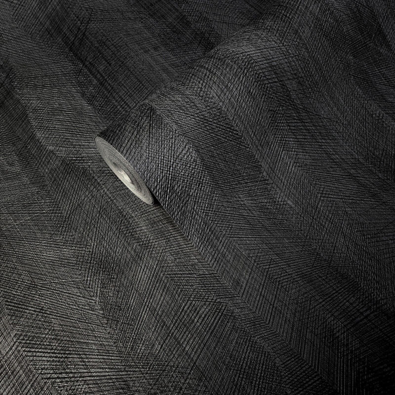 Papier peint texturé gris anthracite texturé