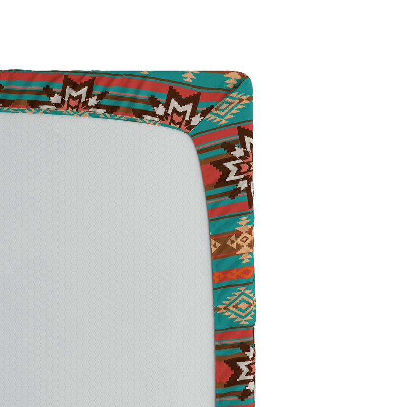 Microfiber Geometric Fitted Sheet, Full Fitted Sheet