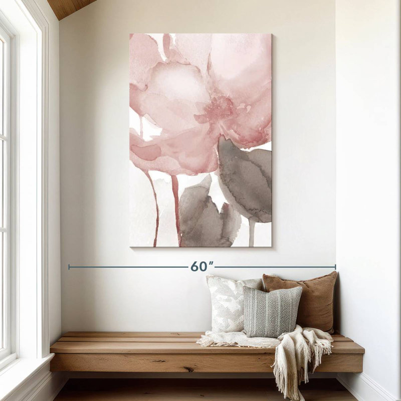 Avery Blush Bloom II, 48" H x 32" W