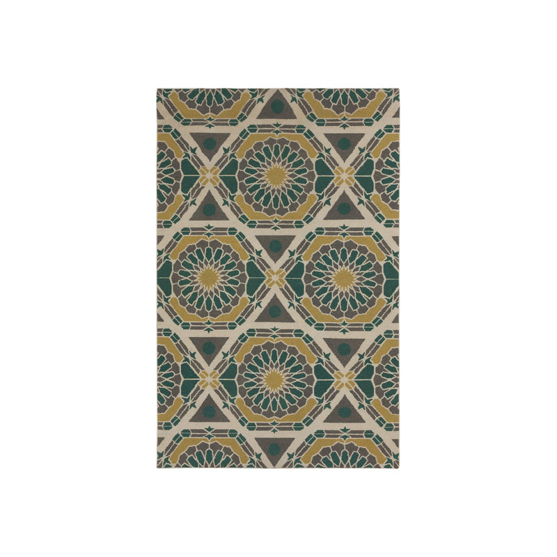 Alicia Wool Striped Indoor Rug, Rectangle 5' x 8'