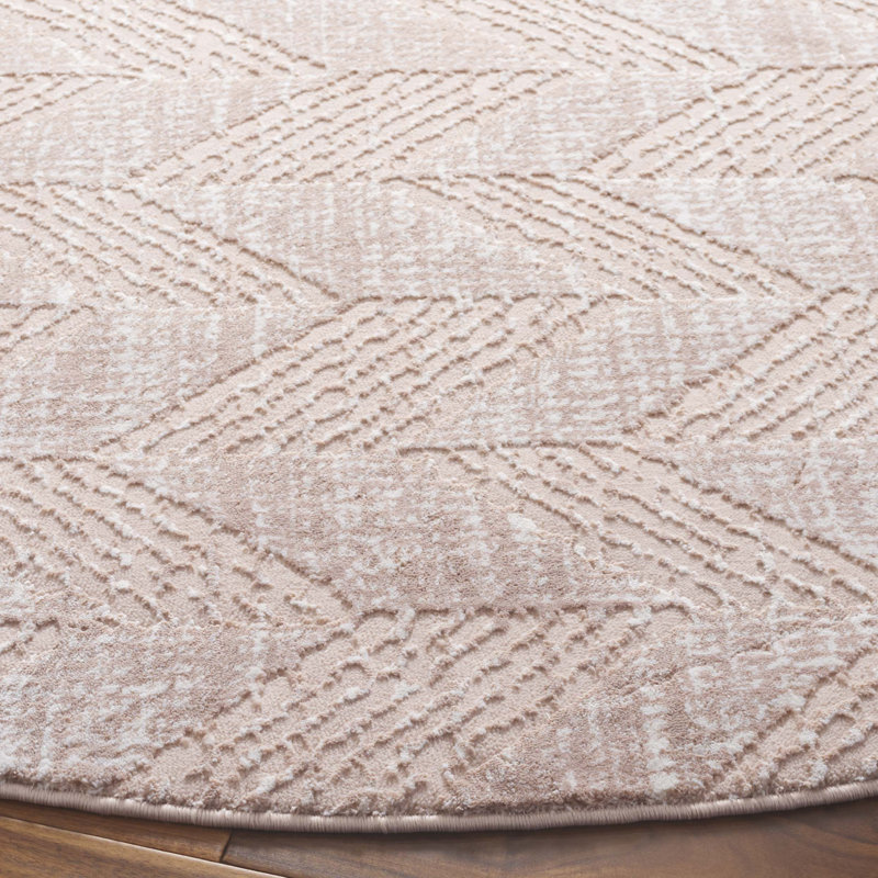 Revive Performance Chevron Rug, Round 6'7"