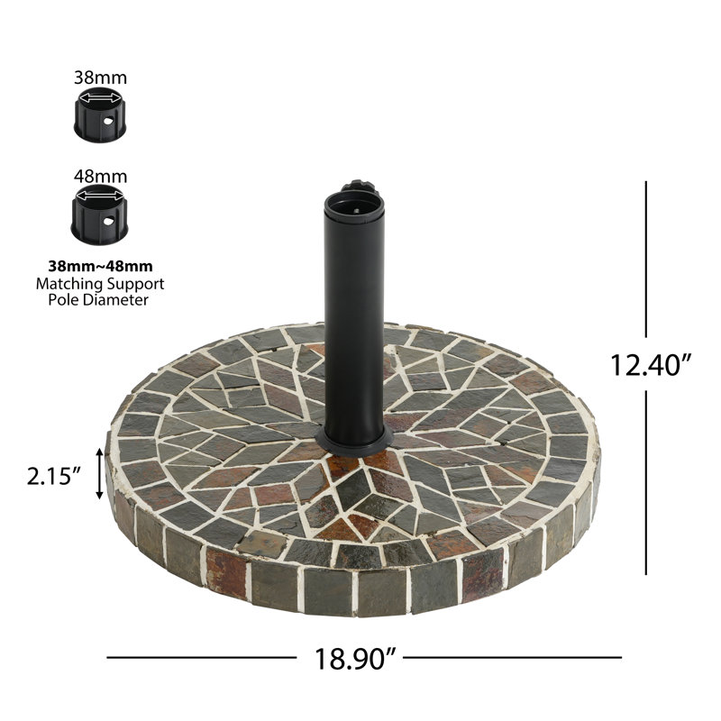 diameter of patio umbrella pole Cantilever | Wind Resistant, 360 Rotation | Commercial Grade | Sunbrella Cabana Regatta Introducing our premier offering Arlmont & Co. Riviera Round