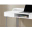 Bureau d'ordinateur contemporain 48 "en stratifié blanc avec tiroirs de rangement, métal gris, pour le travail à domicile | Idée cadeau-1886518131