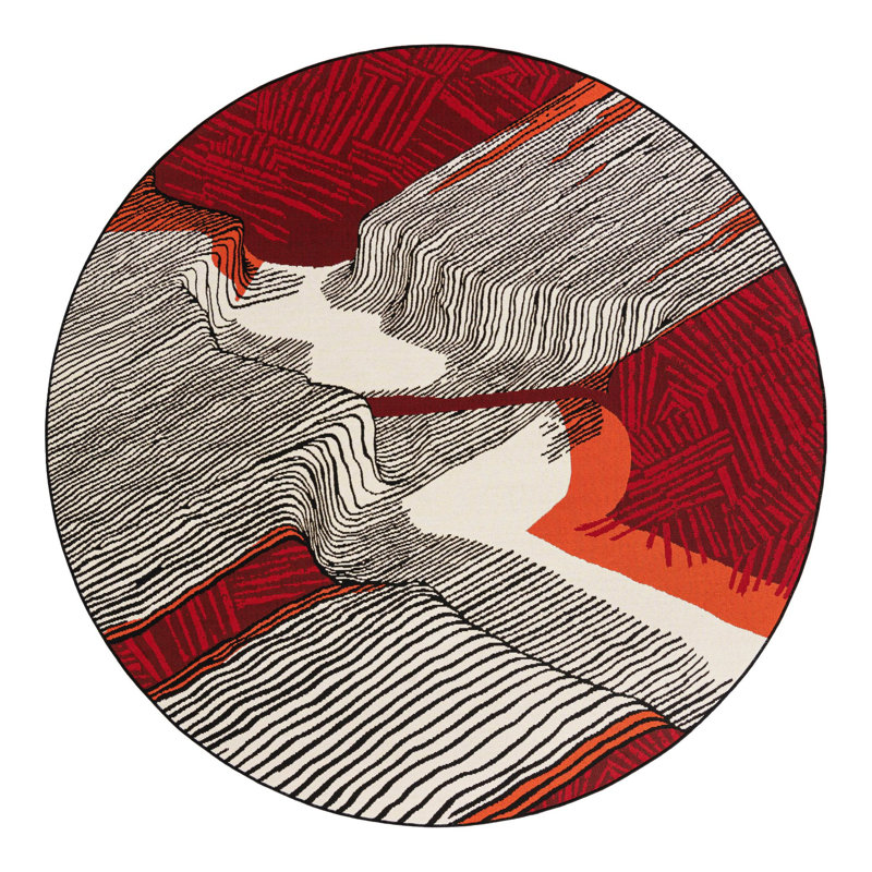 Echo Hower Indoor/Outdoor Area Rug, Round 8'