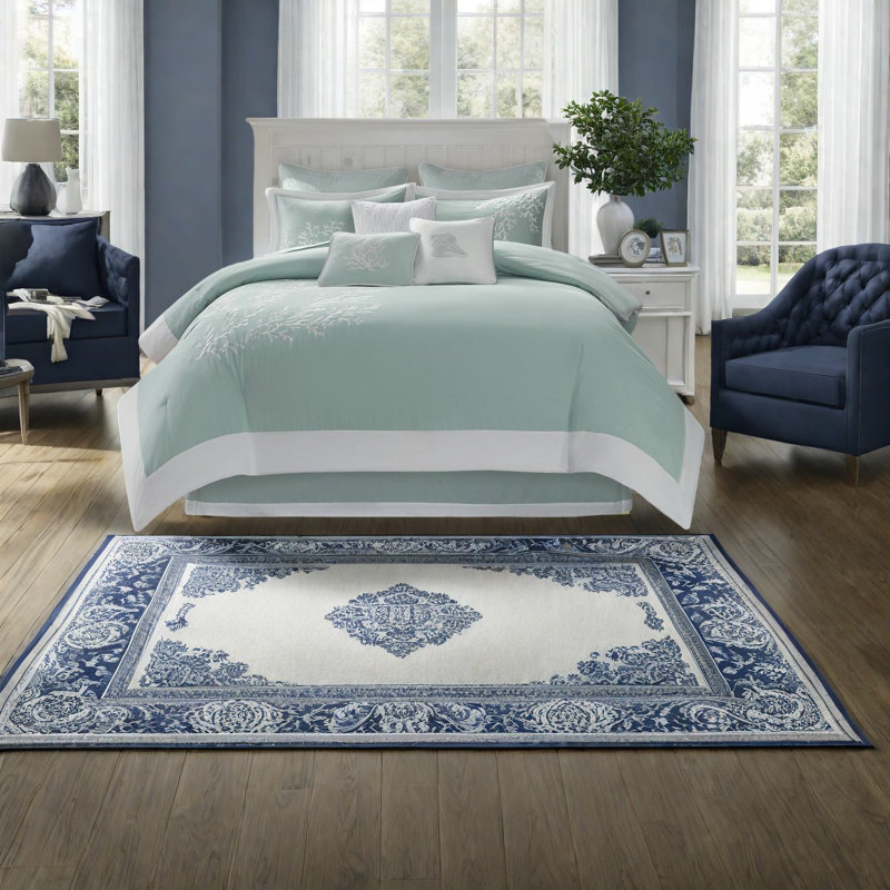 Ensembles de literie en coton de qualité supérieure, jacquard turquoise surdimensionné pour la décoration intérieure