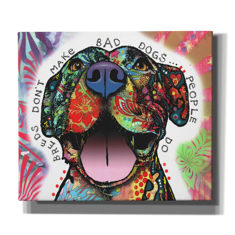 «Bad Dogs» par Dean Russo Studios, art mural sur toile, H 26 po x l 30 po