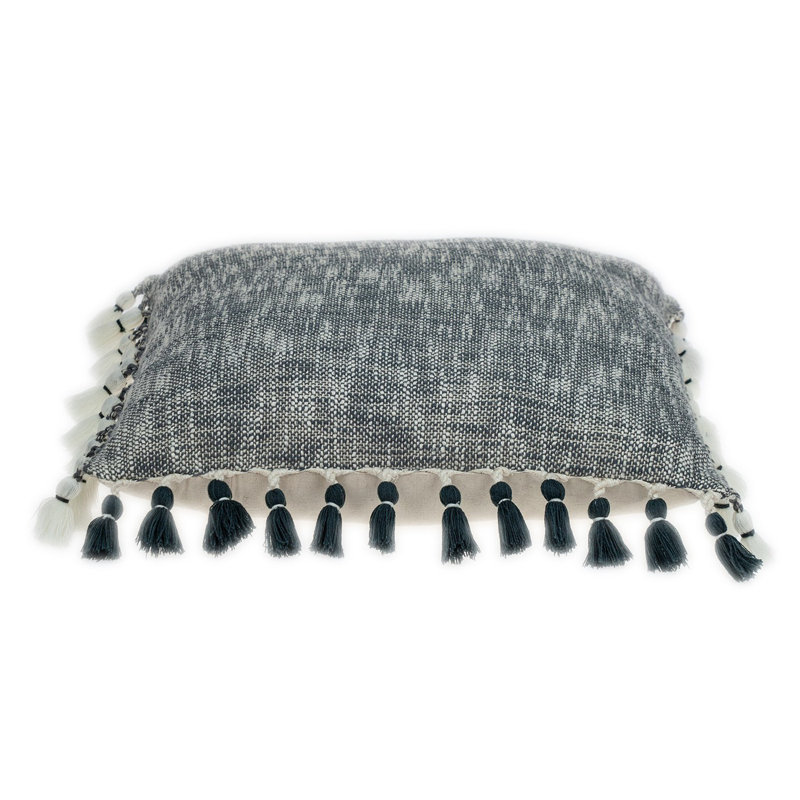 Arwen Transitional Grey And Slate Throw Pillow