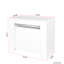 Meuble de salon 118,50 po, blanc, extensible et fonctionnel, idéal pour les pièces-1112418658