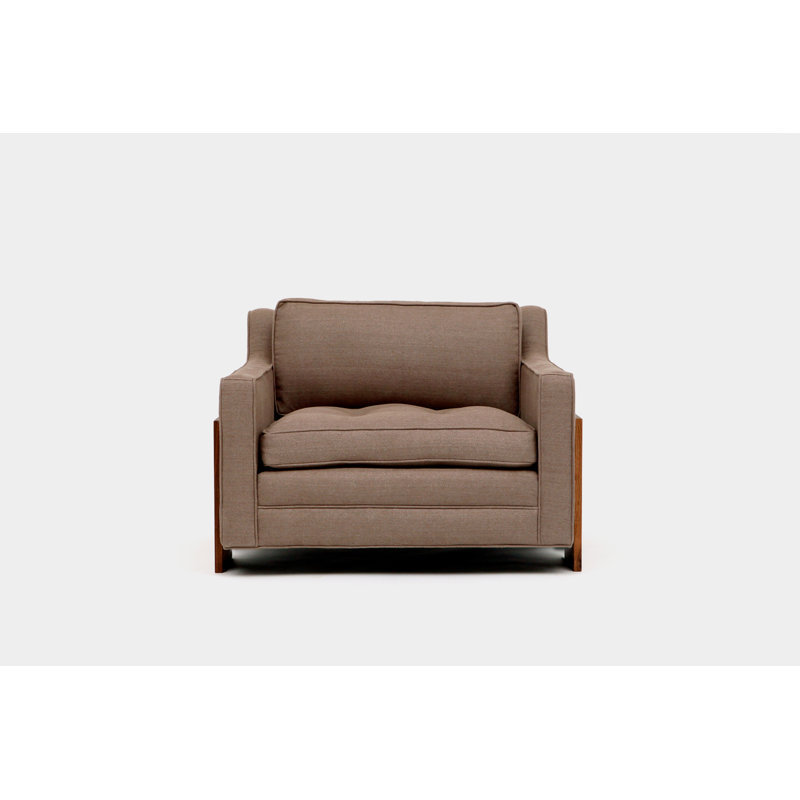 Tufted Armchair, Earth Velvet