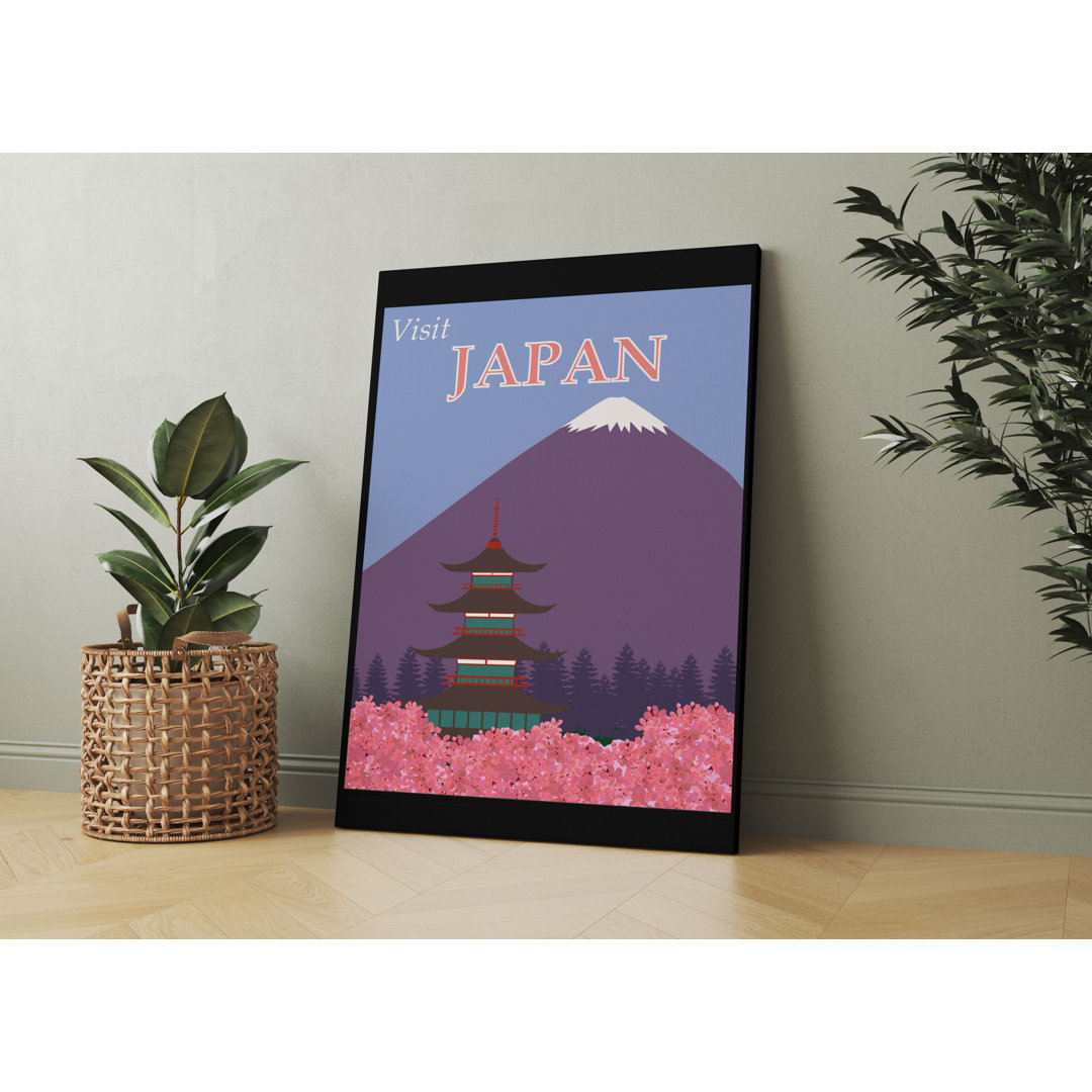 Vintage Poster  - Japan Fuji I Als Leinwandbild Art_0750