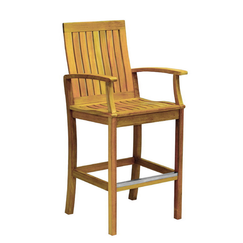 Monterey Teak Outdoor Patio Bar Stool