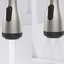 Robinet de cuisine avec douchette rétractable et 4 modes de pulvérisation en nickel brossé pour robinet de cuisine commercial à 1 ou 3 trous avec boucle verrouillable pour éviers de bar