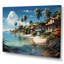 Beach Tropical Vibes - Coastal Beach, art mural encadré-1327175406-1327175398