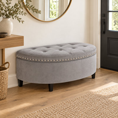 Roxann Upholstered Bench with Flip Top