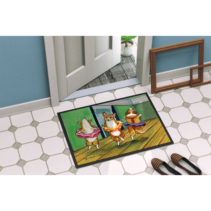 Statesville Non-Slip Striped Indoor Doormat, Rectangle 2' x 3'