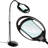 Pro 44 in. Industrial 2.25X Magnifying LED Floor Lamp with Adjustable Gooseneck Head