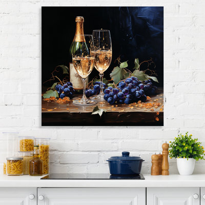 Champagne Christmas Celebration III - reproduction sur toile