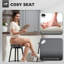HOMCOM 360 Degree Swivel Bar Stools Set of 2 with Footrest 69 cm Tall-1610283942