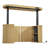 55.1 Inch Wide Electric Standing Desk with Storage, Home Office Height Adjustable Standing Desk with Cabinet-1202768193