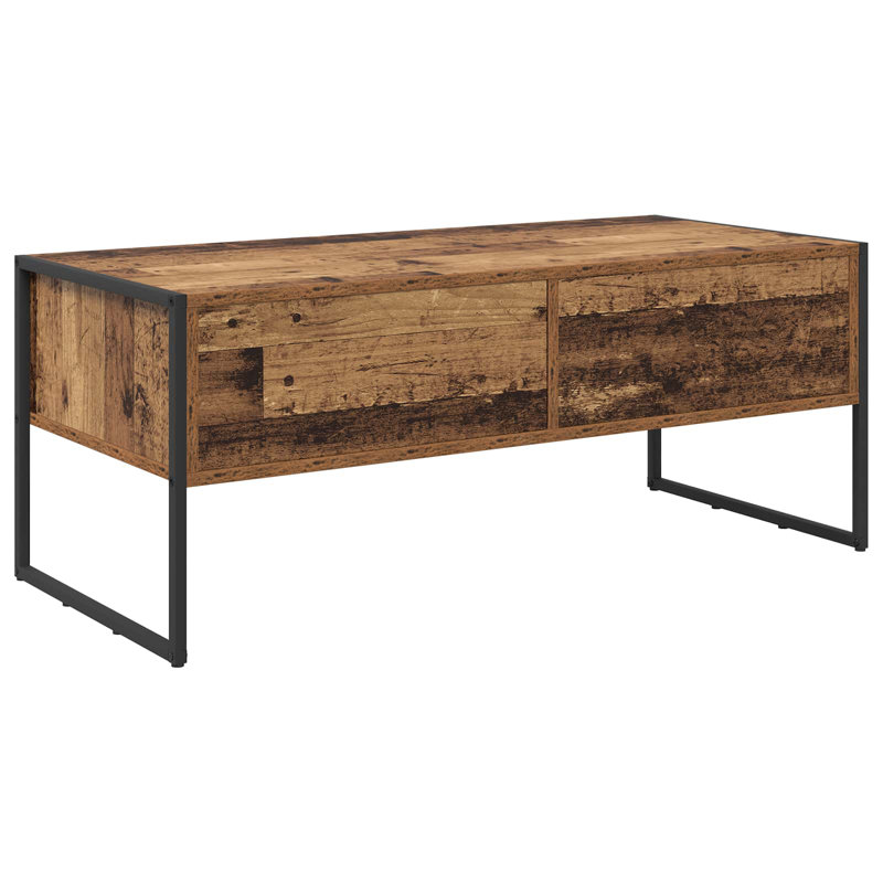 Coffee Table with Storage, Old Wood