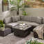 Miacomet PE Rattan Rising Garden Coffee Dining Table - Modern Gardens and Patios-1940533199