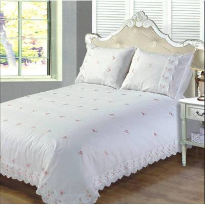 Stramoine Cotton Blend, Polyester Solid Colour Duvet Cover with Pillowcases