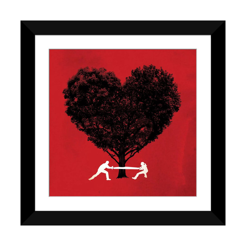 « m.o. of love », impression sur toile, H 16 po x l 16 po x P 1 po, Papier d'art encadré noir, Blanc
