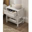 Table de chevet en bois avec 2 tiroirs et tablette (ensemble de 2)-858141011