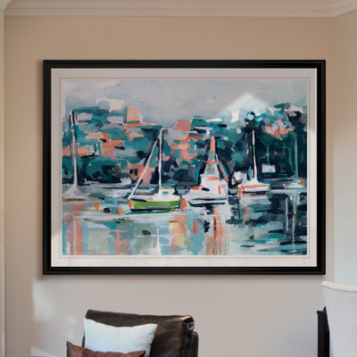 « aquarelle bay i »-reproduction d’art sur toile