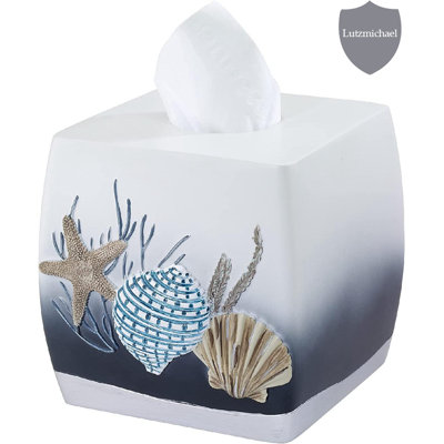 Blue Lagoon Bath Tissue Box Cover