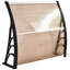 Dakota Fields 120cm W x 75cm D Plastic Cover Retractable Door / Window Awning-989750910