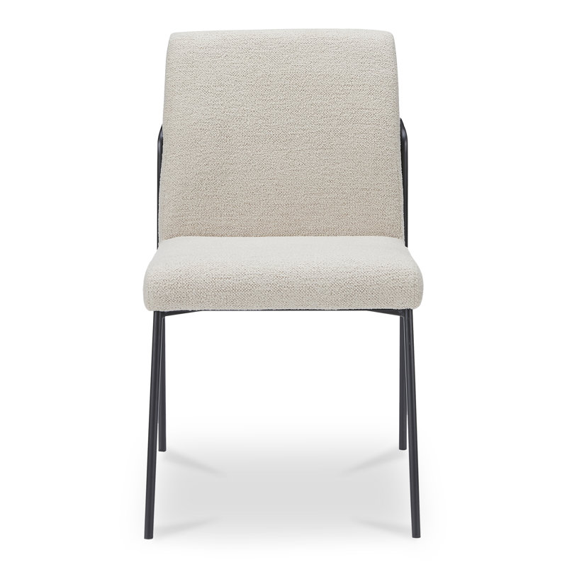 Danny Dining Chair Dark Brown Set of Two, Ivory