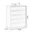 Armoire d'appoint en noyer massif
