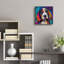  «Woof Basset Hound» par Rich Monet, art mural en verre acrylique, 12 po x 12 po