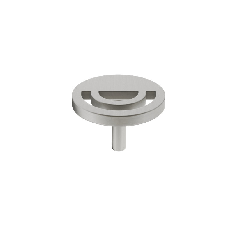 Horizon Circle Knob, Satin Nickel