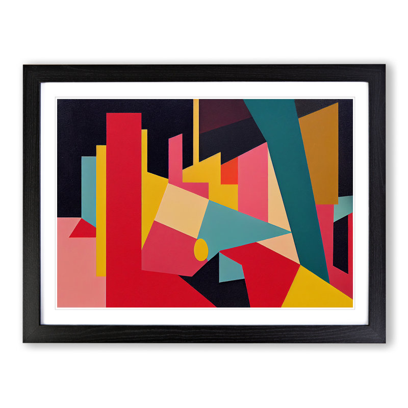 Abstract Shapes Vol.6 - Framed Print, Black, 46cm H x 64cm W x 2cm D