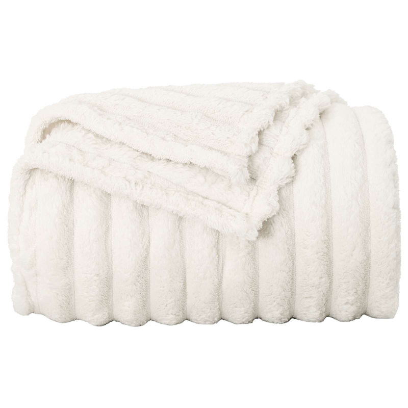 5.1-42 Throw Blanket, Cream, 240cm x 220cm