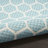 Kyee Geometric Reversible Indoor / Outdoor Area Rug in Aqua-202262906