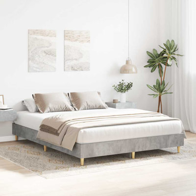 Bed Frame No Mattress Engineered Wood