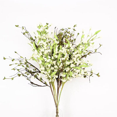 Arrangement floral de fleurs sauvages artificielles de 36 po pour remplissage de vase, brindille de campagne, printemps, été, verdure, branche de feuillage, longue tige florale, bouquet en vrac pour fête de mariage