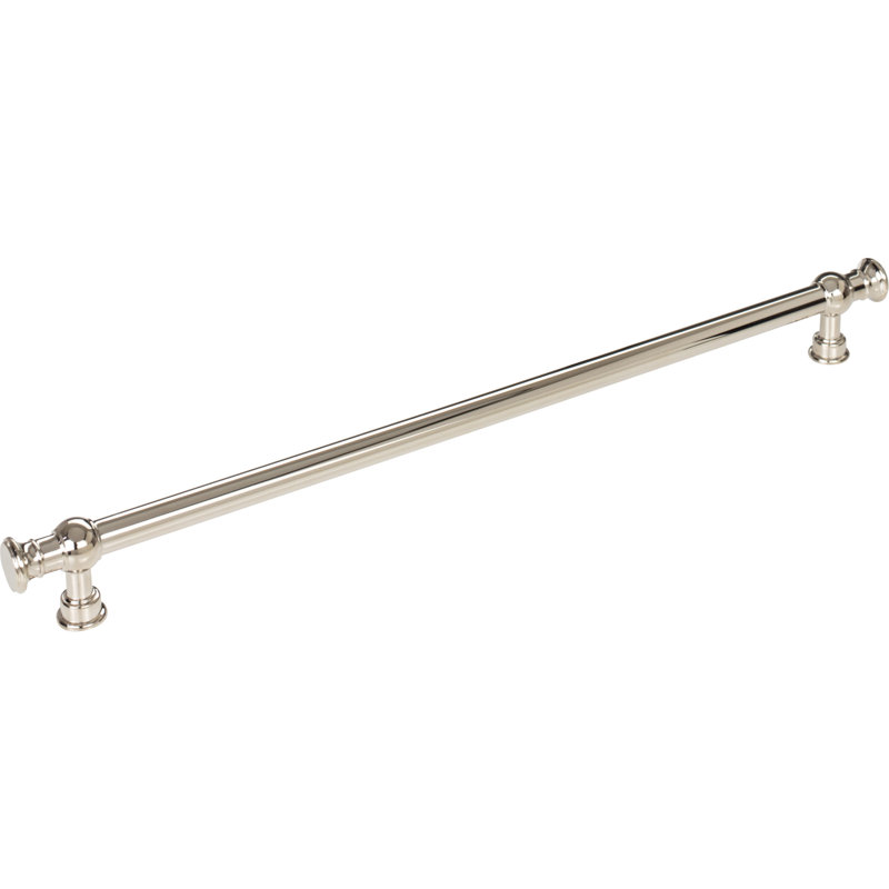Ormonde Bar Pull, Polished Nickel, 12" Center to Center