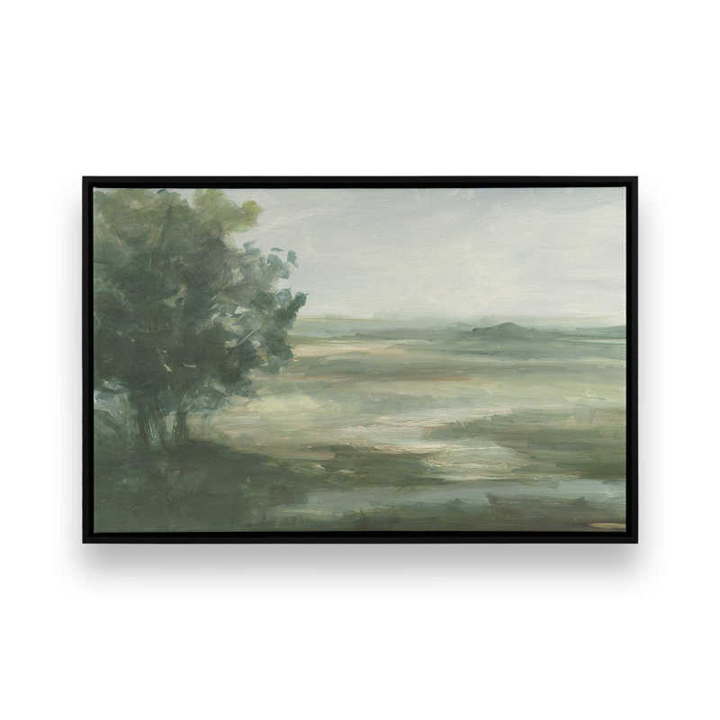 «Serene Valley Vista I» par Ethan Harper, reproduction d'art sur toile, H 18 po x l 24 po, Black