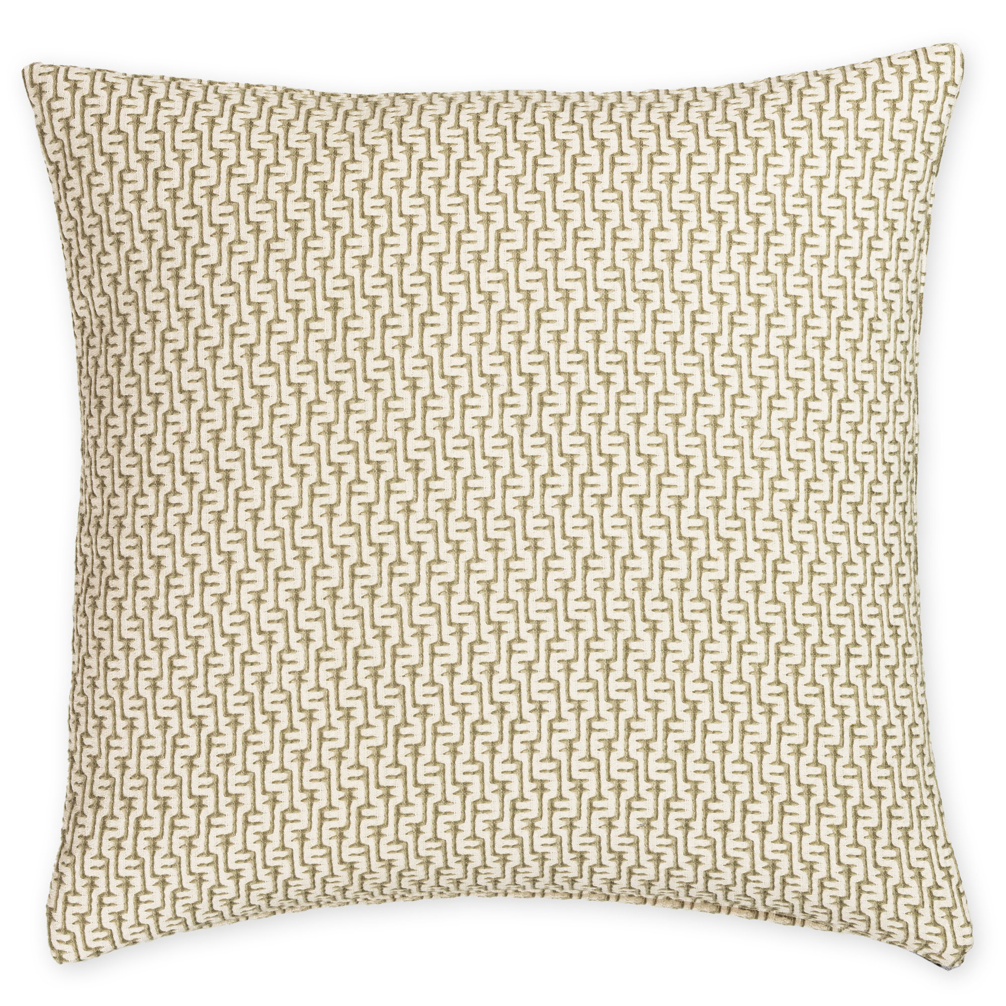 Cascade Geometric Accent Pillow, Square 20", Green, Polyester