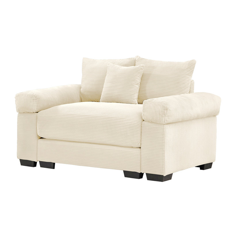 Canapé modulaire surdimensionné 54,3 po Cloud, Crème